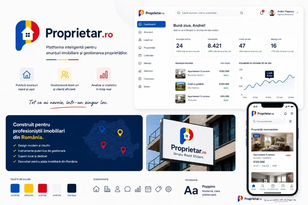 Real-estate platform — leads, views, listings