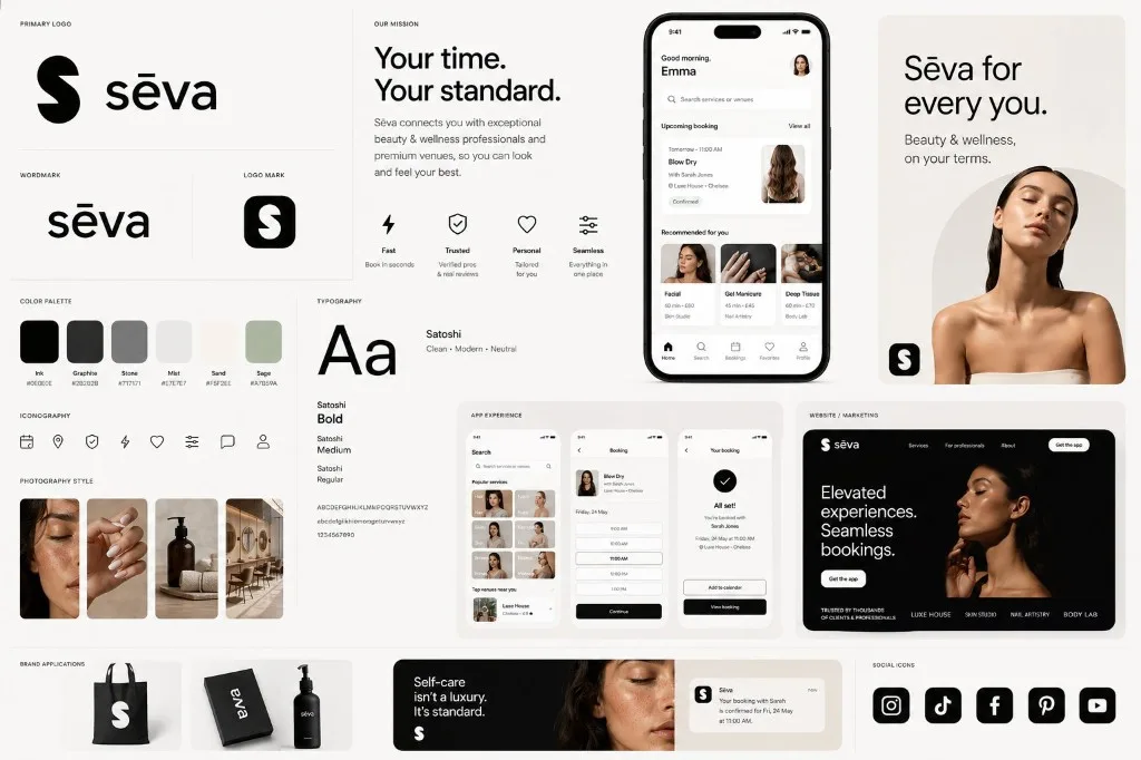 Beauty & wellness app — bookings and experiences